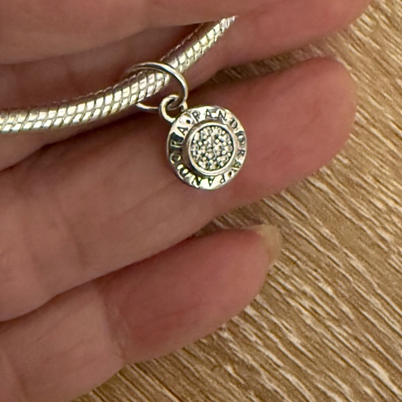 Pandora Silver Charm with Sparkling Accents - Picture 3 of 7